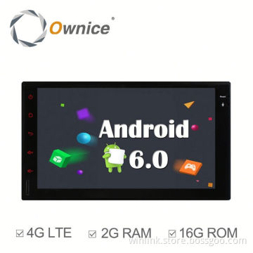 Wholesale Quad Core Android 6.0 car dvd player for two din universal built in wifi 4G LTE support rear camera